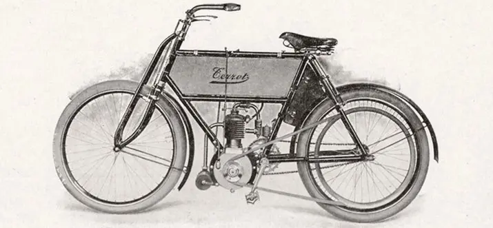 1904 motocyclette 2cv un demi
