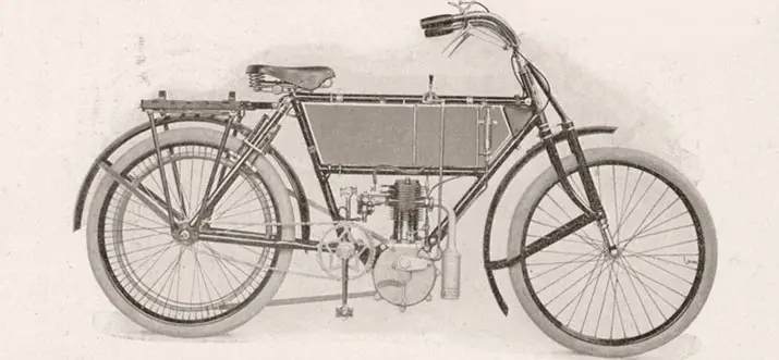 1906 motocyclette avec moteur Zedel à 2cv trois quart à soupapes commandés